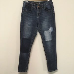 The Limited Patchwork Ankle Jeans - size 10P